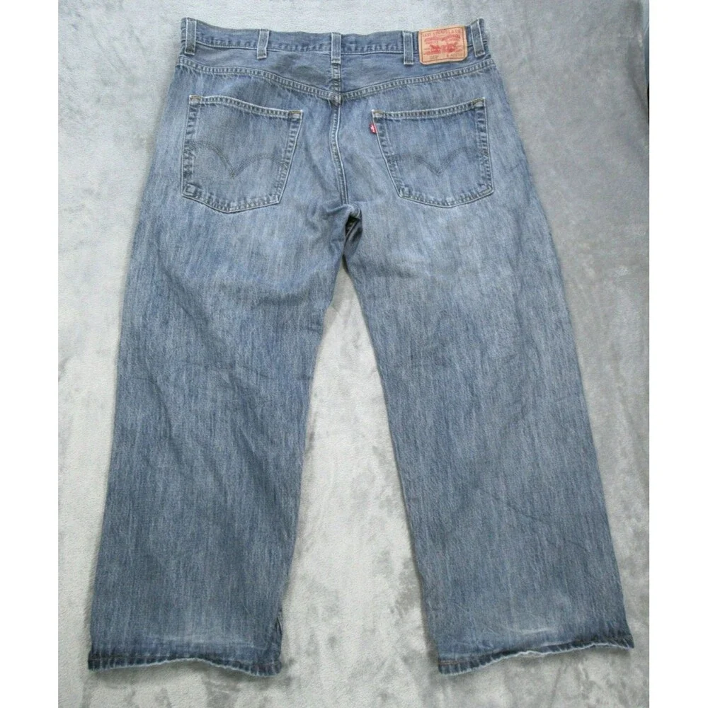 Levi's 569 Jeans Mens 42x30 (Actual 39x26.5) Relaxed Fit Straight Leg Blue